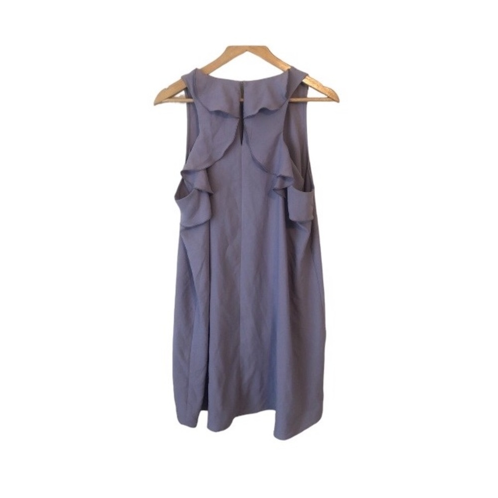Loft Sleeveless Lavender Ruffle Shift Dress Women’s Size Large Spring Summer